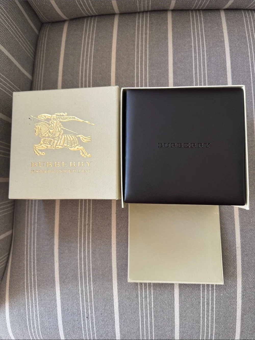 Burberry chronograph silver